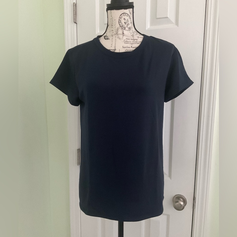Burgundy Apparel - Navy Short Sleeve Athletic Moisture Wicking Shirt - Picture 2 of 8